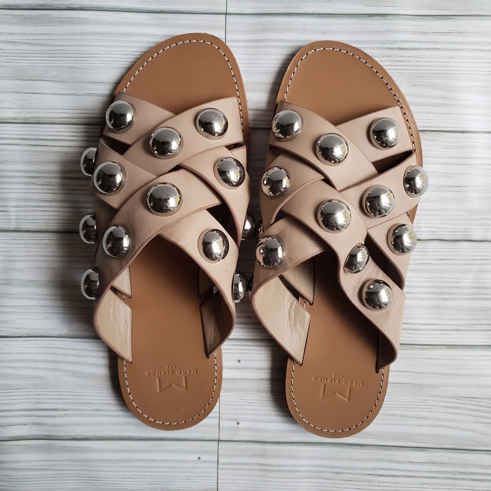 Marc Fisher LTD Raidan Studded Sandal - Picture 1 of 5